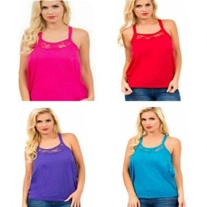 Racerback Lace Tank Tops